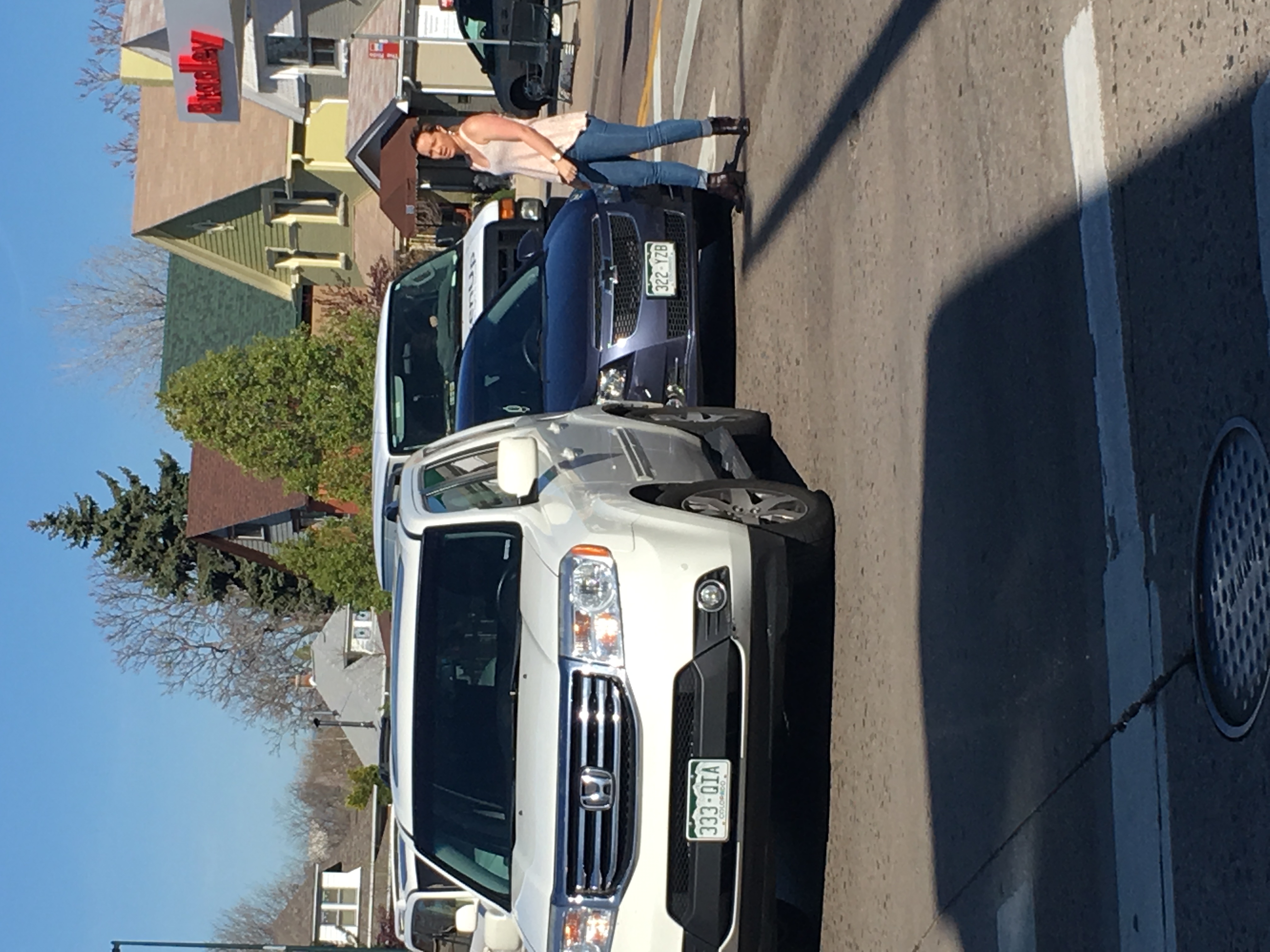 Rear end crash on Alameda